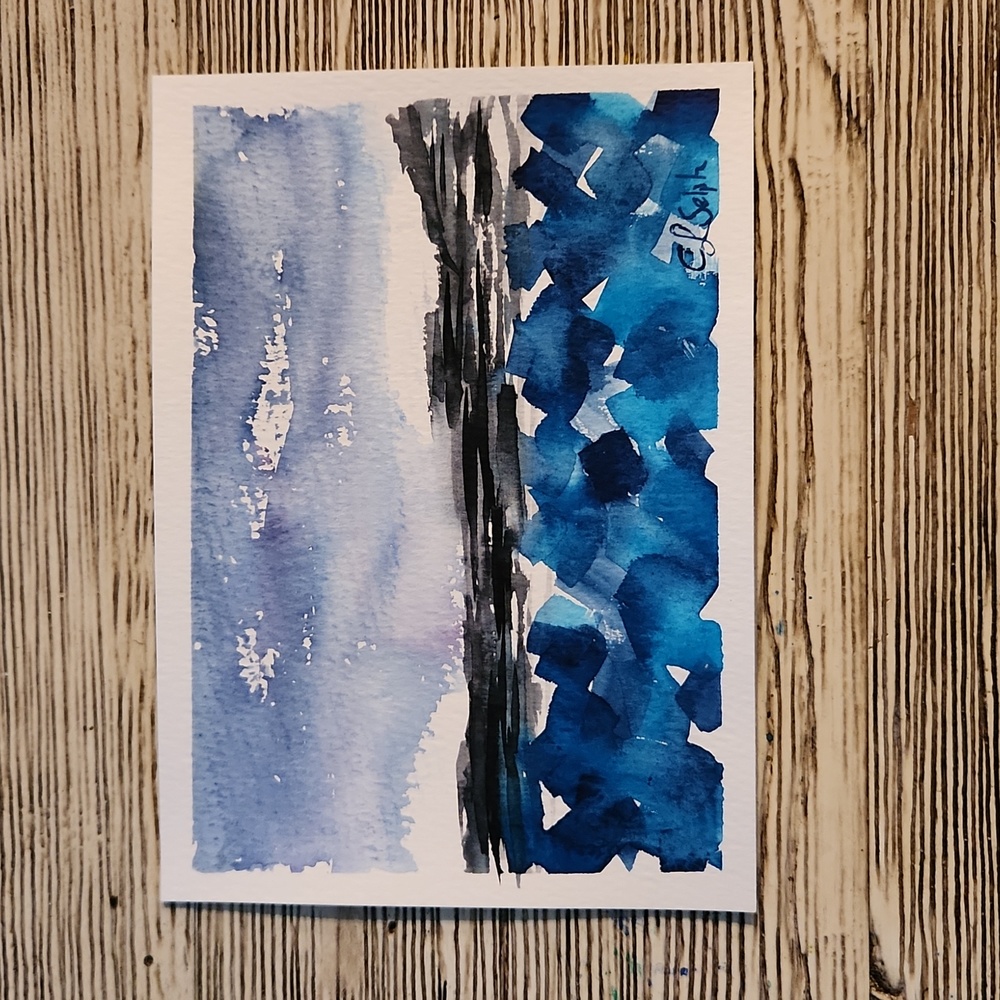 Diamond Beach Iceland - Watercolor Original